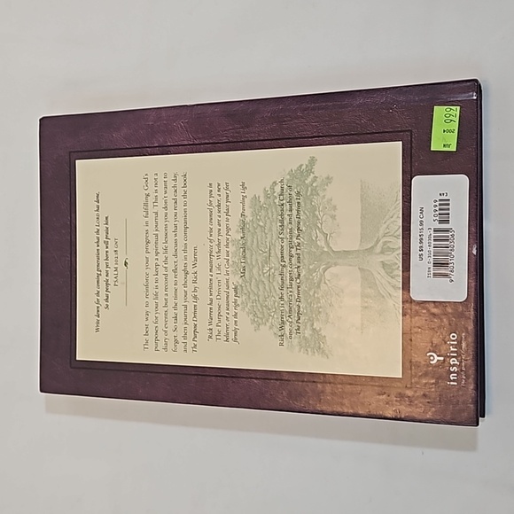 The Purpose Driven Life Journal Rick Warren  Inspirio Prayer Book 2002 - Picture 3 of 17